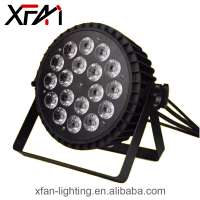 led 18*18W 6-in-1 RGBWAUV no waterproof flat par can led stage light