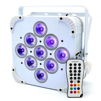 led par battery 9pcs 18W 6in1 WDMX (wireless Sweden Solution ) professional dj wedding mobile stage equipment